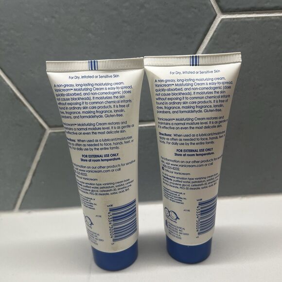 New Vanicream (2 Pack) Moisturizing Skin Cream for Sensitive Skin 4 oz - Picture 2 of 3